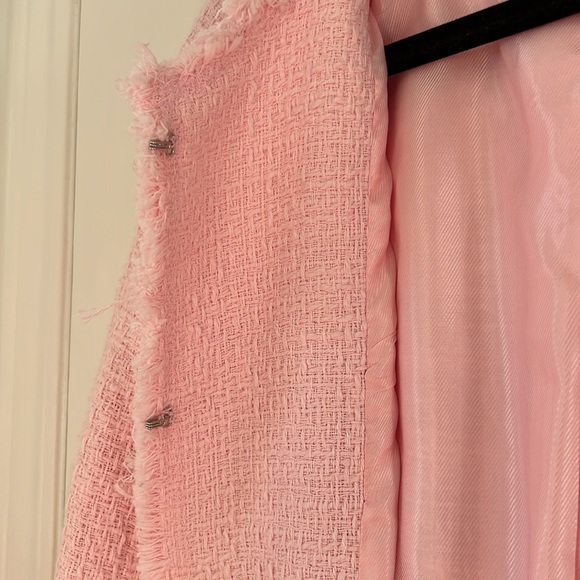 Zara bubblegum light print tweed blazer jacket - Picture 5 of 6